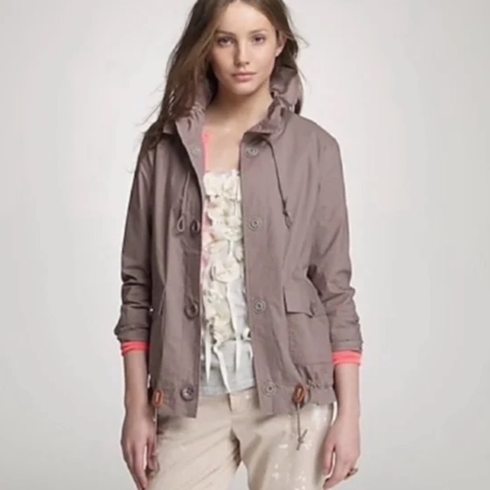 J. Crew Caprice Utility Jacket Khaki Beige Tan